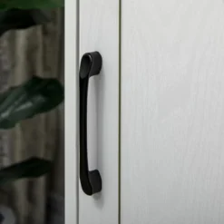 HOMCOM Farmhouse Coffee Bar Cabinet, Kitchen Sideboard, Buffet Cabinet With Sliding Barn Door And 3 Storage Drawers For Living Room, White -Baxton Home Shop GUEST 3913fc67 ab6b 4258 b8f1 47ecd7c55bf0