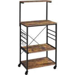 Yaheetech 50.5"H Kitchen Baker's Rack With Side Hooks -Baxton Home Shop GUEST 391af7d6 b03a 4d23 a849 e6a292fc1bf9