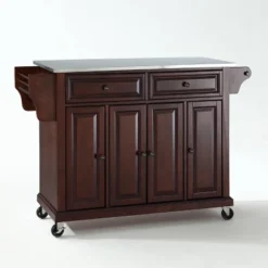 Full Size Stainless Steel Top Kitchen Cart - Crosley -Baxton Home Shop GUEST 3944983c 3258 4750 bde1 e9f47533372c