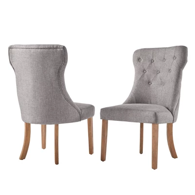 Set Of 2 Amiford Button Tufted Hourglass Dining Chair - Inspire Q 7 Set Of 2 Amiford Button Tufted Hourglass Dining Chair - Inspire Q - Image 5