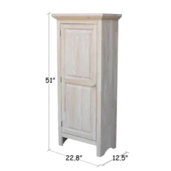 51" Single Jelly Cabinet Unfinished - International Concepts