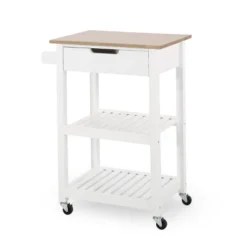 Dade Kitchen Cart With Wheels - Christopher Knight Home -Baxton Home Shop GUEST 3a1099c8 0b8a 4860 b59e 83080e954c4f
