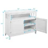 Costway Modern Kitchen Storage Cabinet Buffet Server Table 36" Sideboard Dining Wood White -Baxton Home Shop GUEST 3a7e41cd 1e24 4474 b1e2 2b40a39e9339