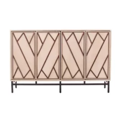 Maisas Art Deco Buffet Antique Cream/Black - Aiden Lane -Baxton Home Shop GUEST 3a92c87d 089e 40e9 9717 36884541a6de