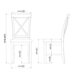 Set Of 2 Emma Side Chairs - Powell Company -Baxton Home Shop GUEST 3b3b40a4 1229 4240 a33b 1a512894e48d