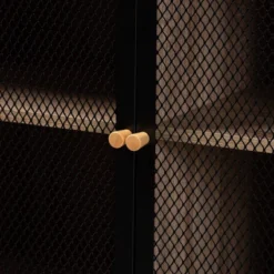 Asher Wood And Metal 2 Door Sideboard Dining Cabinet Natural Brown/Black - Baxton Studio -Baxton Home Shop GUEST 3bae5441 d8bd 4c11 b8a1 41b2ed2bd13a