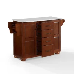 Eleanor Granite Top Kitchen Island Mahogany - Crosley -Baxton Home Shop GUEST 3c349f80 47cd 4b2d 86e1 a73e8f6dba11