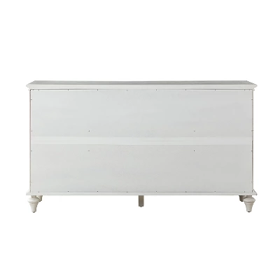 Nikolaj 58'' Wide 3 Drawer Traditional Sideboard With Solid Wood Legs| KARAT HOME 5 Nikolaj 58'' Wide 3 Drawer Traditional Sideboard With Solid Wood Legs| KARAT HOME - Image 3