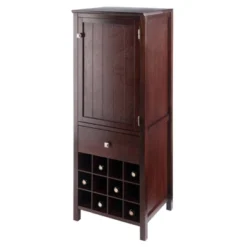 Brooke Cupboard 1 Drawer And Wine Holder Walnut - Winsome -Baxton Home Shop GUEST 3d3a3082 00f3 41fa b7d9 0886d47fa4fa