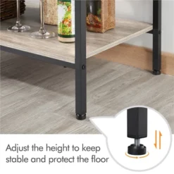 Yaheetech 4-tier 64" H Kitchen Baker's Rack With Power Outlet, Gray 13 Yaheetech 4-tier 64" H Kitchen Baker's Rack With Power Outlet, Gray -Baxton Home Shop GUEST 3dbb6d1c 6ea9 4380 a53c 92dd8c0f629b