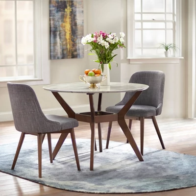 Set Of 2 Saville Dining Chairs Gray - Buylateral 4 Set Of 2 Saville Dining Chairs Gray - Buylateral - Image 2