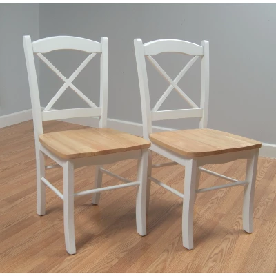 Set Of 2 Tiffany Cross Back Chairs - Buylateral 6 Set Of 2 Tiffany Cross Back Chairs - Buylateral - Image 4