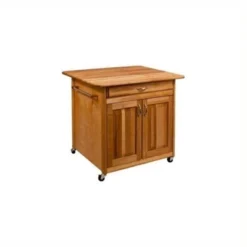 Wood The Big Work Center With Solid Back In Brown - Catskill Craftsmen