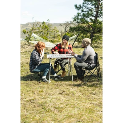 Stansport Aluminum Folding Slat Table 27" X 27" 9 Stansport Aluminum Folding Slat Table 27" X 27" - Image 7