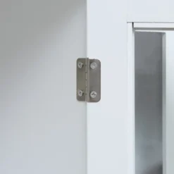 HOMCOM Sideboard, Buffet Cabinet With Storage, Adjustable Shelves, Credenza With 4 Glass Doors For Living Room, Study, White -Baxton Home Shop GUEST 3f655887 a7be 4da0 9806 9afa4bda3e83