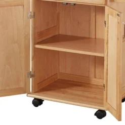 Small General Line Kitchen Cart With Natural Top Brown - Homestyles -Baxton Home Shop GUEST 3fdf7f1f 2394 4403 8e7d 62151478ab23