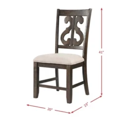 Stanford Wooden Swirl Back Chair Brown - Picket House Furnishings -Baxton Home Shop GUEST 40c6f045 279b 448a 83d8 b57a2379cb2b