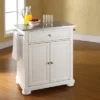 Alexandria Stainless Steel Top Portable Kitchen Island - White - Crosley -Baxton Home Shop GUEST 40eb281e 9597 4028 a3ed ff69d177e3af