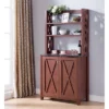 Doria Baker Rack Red Brown - MiBasics -Baxton Home Shop GUEST 423b4e1a d6f7 4202 8493 528903ebc72d