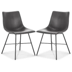 Set Of 2 Phillip Dining Chair - Poly & Bark -Baxton Home Shop GUEST 4298aed7 ff09 4a2c bc8c b0a39285c614