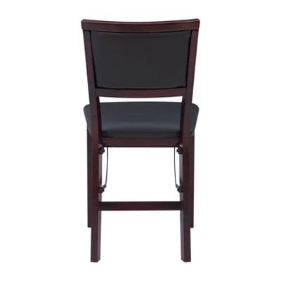 2pc Claire Folding Chair Espresso - Linon 8 2pc Claire Folding Chair Espresso - Linon - Image 6