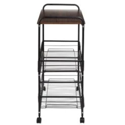 Honey-Can-Do 3 Tier Kitchen Cart With Pull-Out Baskets -Baxton Home Shop GUEST 43ca4eaa c6a3 43a6 b955 a120583fe930