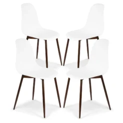 Set Of 4 Virginia Sculpted Dining Chair - Poly & Bark 25 Set Of 4 Virginia Sculpted Dining Chair - Poly & Bark -Baxton Home Shop GUEST 43d5adaf 73d6 4793 b233 f87bcce3bcc5
