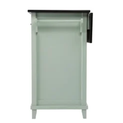 Thall Freestanding Kitchen Island Mint Green/Black - Aiden Lane -Baxton Home Shop GUEST 43e3aa62 6b35 482a bfff e4008b210f44