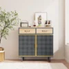31.5" Modern Carbonized Bamboo Sideboard With 2 Drawers - ModernLuxe -Baxton Home Shop GUEST 440f0c02 de11 4f8c 9271 d399f2d00587
