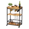 Honey-Can-Do Loft Bar Cart -Baxton Home Shop GUEST 442e49ea e80c 462e a567 2694d56eeb52