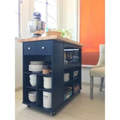 Boston Kitchen Cart - Angelo:HOME -Baxton Home Shop GUEST 46b7baad 43b5 4363 be80 fcf159e5711d