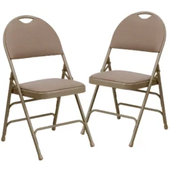 Flash Furniture 2 Pack HERCULES Series Extra Large Ultra-Premium Triple Braced Metal Folding Chair With Easy-Carry Handle 33 Flash Furniture 2 Pack HERCULES Series Extra Large Ultra-Premium Triple Braced Metal Folding Chair With Easy-Carry Handle -Baxton Home Shop GUEST 46ca5d02 4078 4978 862b 985a779c9683