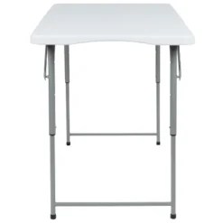 Emma And Oliver 4-Foot Height Adjustable Bi-Fold Granite White Plastic Folding Tables -Baxton Home Shop GUEST 4746a37c ec2a 489b b53b 4225888630dd 1
