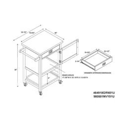 Sydney Apartment Kitchen Cart - Linon 32 Sydney Apartment Kitchen Cart - Linon -Baxton Home Shop GUEST 4759ea11 40df 48b4 a63c 0c57163bf5b7