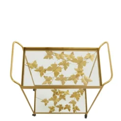 Contemporary Metal Bar Cart Gold - Olivia & May -Baxton Home Shop GUEST 4829e022 fa23 4443 a155 9b4b5d63e35e