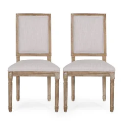 2pk Regina French Country Wood Upholstered Dining Chairs - Christopher Knight Home 29 2pk Regina French Country Wood Upholstered Dining Chairs - Christopher Knight Home -Baxton Home Shop GUEST 48b15fc7 32ce 4da7 9d49 175e370ad4a1