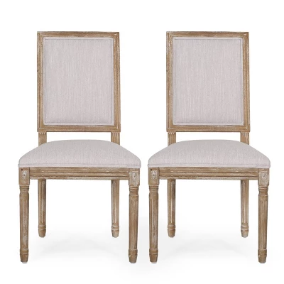 2pk Regina French Country Wood Upholstered Dining Chairs - Christopher Knight Home 16 2pk Regina French Country Wood Upholstered Dining Chairs - Christopher Knight Home - Image 14