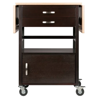 Bellini Kitchen Cart Coffee/Natural - Winsome 5 Bellini Kitchen Cart Coffee/Natural - Winsome - Image 3
