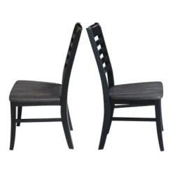 Set Of 2 Cosmo Roma Ladderback Chairs - International Concepts -Baxton Home Shop GUEST 49f3b69c 0b43 4e4a 9d7a ee0c26675bd2