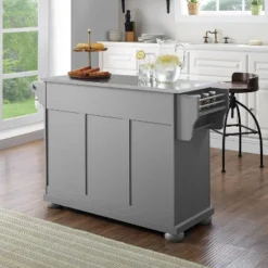 Alexandria Stainless Steel Top Kitchen Island/Cart Gray/Stainless Steel - Crosley -Baxton Home Shop GUEST 4ab0d9a7 adc7 48f3 b1cd 6e6d020b258d