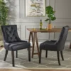 Set Of 2 Hayden Traditional Microfiber Dining Chair - Christopher Knight Home -Baxton Home Shop GUEST 4c728473 3cbb 4902 99d6 aab645653769
