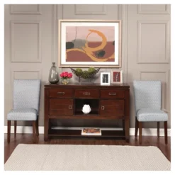 Set Of 2 Parson Dining Chair Wood/Navy Key - HomePop -Baxton Home Shop GUEST 4ce042f8 2283 40a7 a9cc c9877cd33fd1