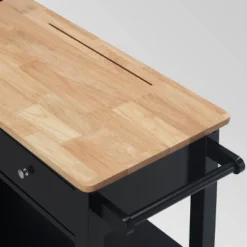 Cato Kitchen Cart Black - Christopher Knight Home -Baxton Home Shop GUEST 4cf5a992 7158 4135 a6c3 a2878524cdff