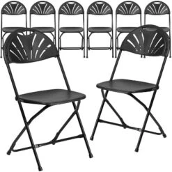 Emma And Oliver 8 Pack. 650 Lb. Capacity Plastic Fan Back Folding Chair -Baxton Home Shop GUEST 4cfbdae5 9ed3 43e5 9243 567c0eff5127 1