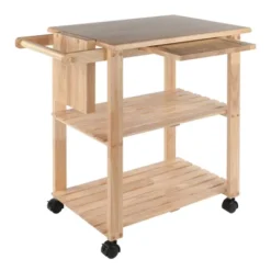 Utility Cart With Cutting Board Wood/Natural - Winsome -Baxton Home Shop GUEST 4d9c7f1c eed3 4028 9448 638360792d82