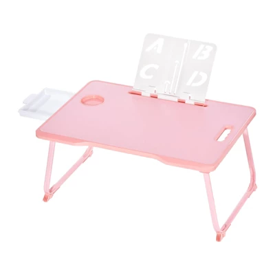 Unique Bargains Laptop Bed Desk Tray Portable Desk With Storage Drawer Reading Holder Water Slot Foldable Table 7 Unique Bargains Laptop Bed Desk Tray Portable Desk With Storage Drawer Reading Holder Water Slot Foldable Table - Image 5