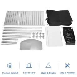 Costway Portable BBQ Camping Grill Table Kitchen Sink Station W/ Storage Organizer Basin -Baxton Home Shop GUEST 4e96e67a cabf 457b a339 3e6d86b41a91