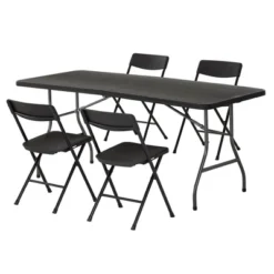 30" Fold-In-Half Blow Molded Folding Table - Room & Joy -Baxton Home Shop GUEST 4efbd9d9 5c3d 4658 9e75 e3f59d015e41