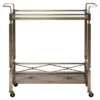 Evelyn Metal And Glass Bar Cart Antique Brass - Inspire Q -Baxton Home Shop GUEST 4fd27b20 6a79 44b5 8611 432c45a726e2