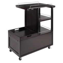 Galen Entertainment Cart With Serving Tray Wood/Espresso - Winsome -Baxton Home Shop GUEST 4ff1da40 9a09 4353 9122 c0807d412cd7